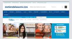 Desktop Screenshot of metiersdelasante.com